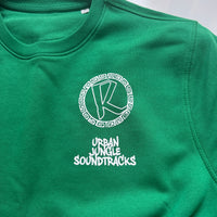 Reinforced Organic Cotton SAMPLE-R Sweatshirt Green (White Flock Logo)