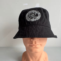 Reinforced SAMPLE-R Bucket Hat Black with B Boy Embroidery in Silver