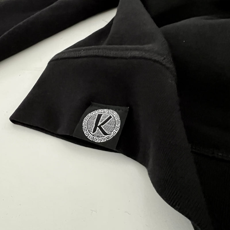 R Stealth-Black Crewneck Sweater (with 2 patches)