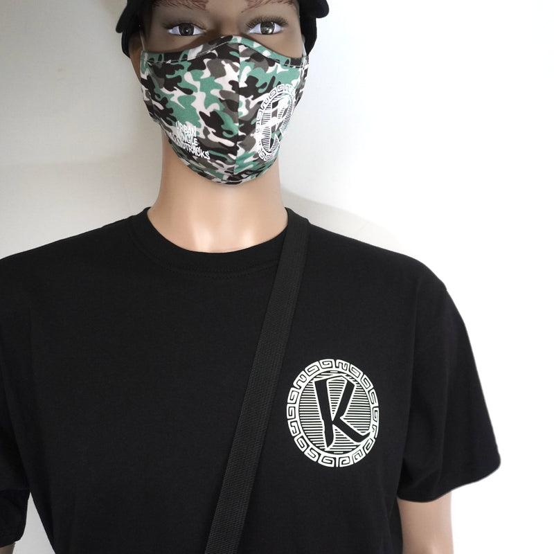 R Green Camo Face Mask