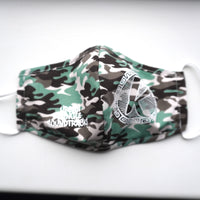 R Green Camo Face Mask
