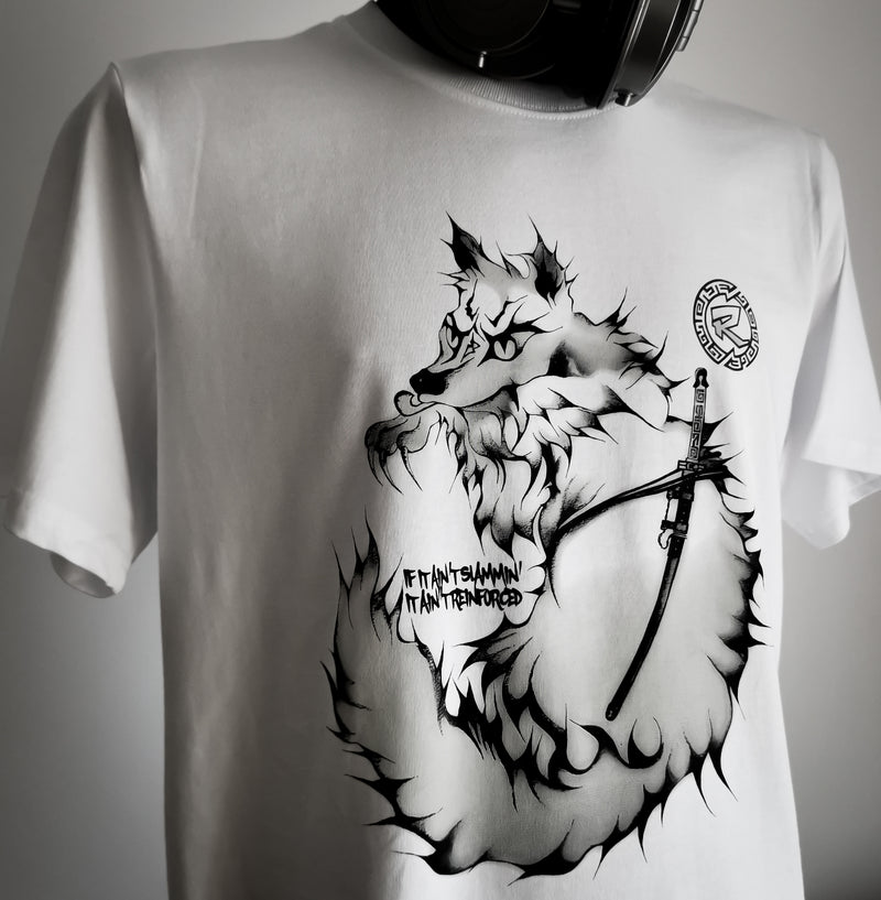 R-Wolf Tee Shirt (Organic) White