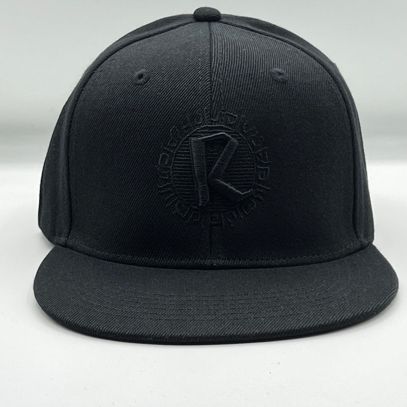 Reinforced 3D Black on Black SNAPBACK Cap