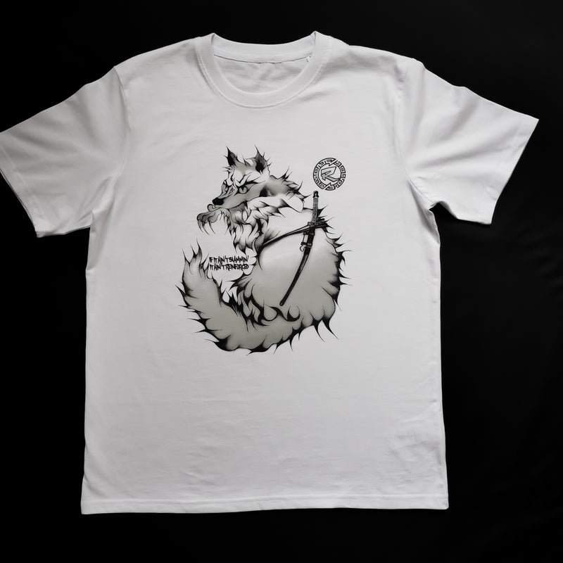 R-Wolf Tee Shirt (Organic) White